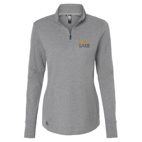  - Women's 3-Stripe Quarter-Zip Sweater Pullover Thumbnail