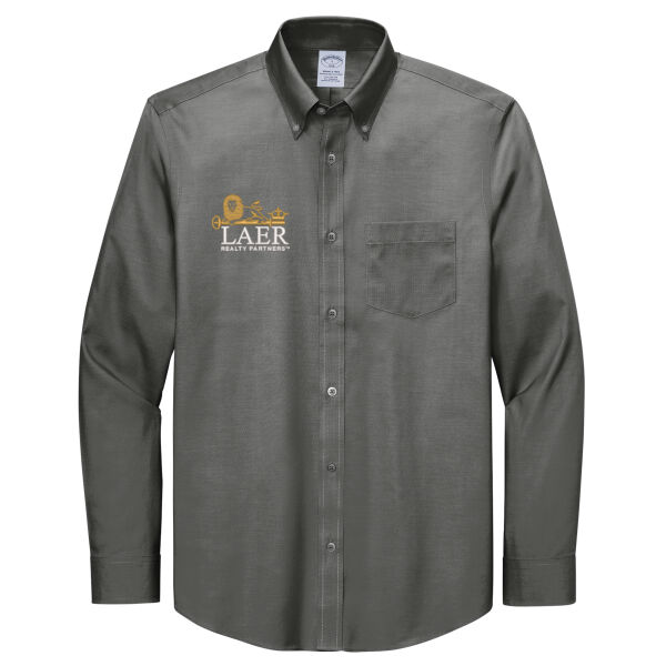   - Tall Wrinkle Free Stretch Pinpoint Shirt Thumbnail