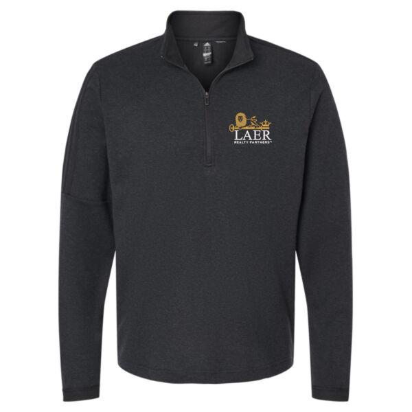   - Men's 3-Stripe Quarter-Zip Sweater Pullover Thumbnail